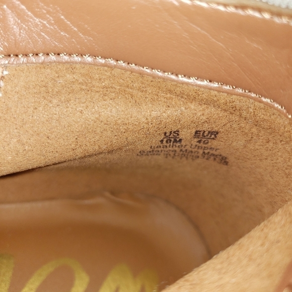 Sam Edelman Petty Women's 10 Taupe Brown Suede Leather Bootie Heeled Boots Ankle - Picture 4 of 11